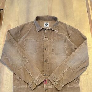 Vintage Fox Brown Corduroy Shirt Jacket size M